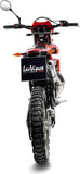 Système D'Échappement Homologué Au Niveau Sonore X-Fight Acier Embout Acier - Leovince Compatible Avec Beta Rr 50 Enduro - Sport (2023-2024)