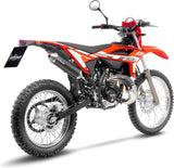 Système D'Échappement Homologué Au Niveau Sonore X-Fight Carbon Fiber Embout Acier - Leovince Compatible Avec Beta Rr 50 Enduro - Sport (2023-2024)