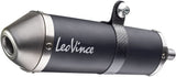 Exhaust Tip With Noise Certification X-Fight Steel Black Stainless Steel End Cap - Leovince Compatible With Sherco 50 Sm-R (2021-2024)
