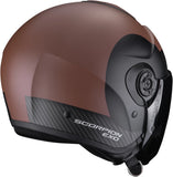 Casque Urban Pour Moto Scorpion Exo Exo-City Ii Polycarbonate Marron Noir Mat Sheer Taille L