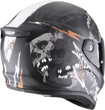 Full-Face Motorcycle Helmet Scorpion Exo Covert Fx Ultra Tct Matt Black Grey Gold Skullz Size Xl