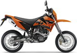 Double Sortie D'Échappement Homologuée Au Niveau Sonore Albus Ceramic Aluminium Blanc - Gpr Compatible Avec Ktm 660 Smc (2005-2006)