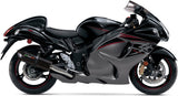 Dual Exhaust System With Sound Certification Furore Aluminium Black - Gpr Compatible With Suzuki Hayabusa 1300 (2007-2016)