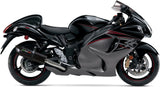 Double Sortie D'Échappement Homologuée Au Niveau Sonore Furore Aluminium Noir - Gpr Compatible Avec Suzuki Hayabusa 1300 (2007-2016)