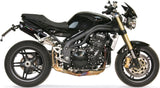 Double Sortie D'Échappement Homologuée Au Niveau Sonore Furore Aluminium Noir - Gpr Compatible Avec Triumph Speed Triple 1050 (2005-2010)
