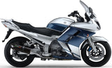 Double Sortie D'Échappement Homologuée Au Niveau Sonore Furore Aluminium Noir - Gpr Compatible Avec Yamaha Fjr 1300 (2001-2005)