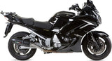 Double Sortie D'Échappement Homologuée Au Niveau Sonore Furore Aluminium Noir - Gpr Compatible Avec Yamaha Fjr 1300 (2006-2016)