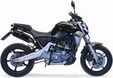 Double Sortie D'Échappement Avec Catalyseur Et Homologation Acoustique Furore Aluminium Noir - Gpr Compatible Avec Yamaha Mt-03 (2006-2013)