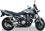 Double Sortie D'Échappement Homologuée Au Niveau Sonore Furore Aluminium Noir - Gpr Compatible Avec Yamaha Xjr 1300 (1999-2006)
