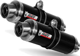 Double Sortie D'Échappement Non Catalysée Avec Homologation Acoustique Gp Carbon - Mivv Compatible Avec Suzuki Gsx-R 1000 (2007-2008)