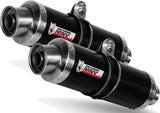 Dual Exhaust System With Sound Certification Gp Carbon - Mivv Compatible With Honda Fmx 650 (2005-2006)