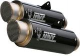 Double Sortie D'Échappement Homologuée Au Niveau Sonore Gppro Carbon - Mivv Compatible Avec Ducati Scrambler 1100 (2018-2020)