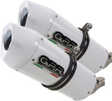 Dual Exhaust System With Sound Certification Albus Evo4 White Aluminium - Gpr Compatible With Suzuki Hayabusa 1300 (2017-2020)