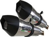 Double Sortie D'Échappement Homologuée Au Niveau Sonore Gp Evo4 Titanium - Gpr Compatible Avec Kawasaki Zzr 1400 (2017-2022)