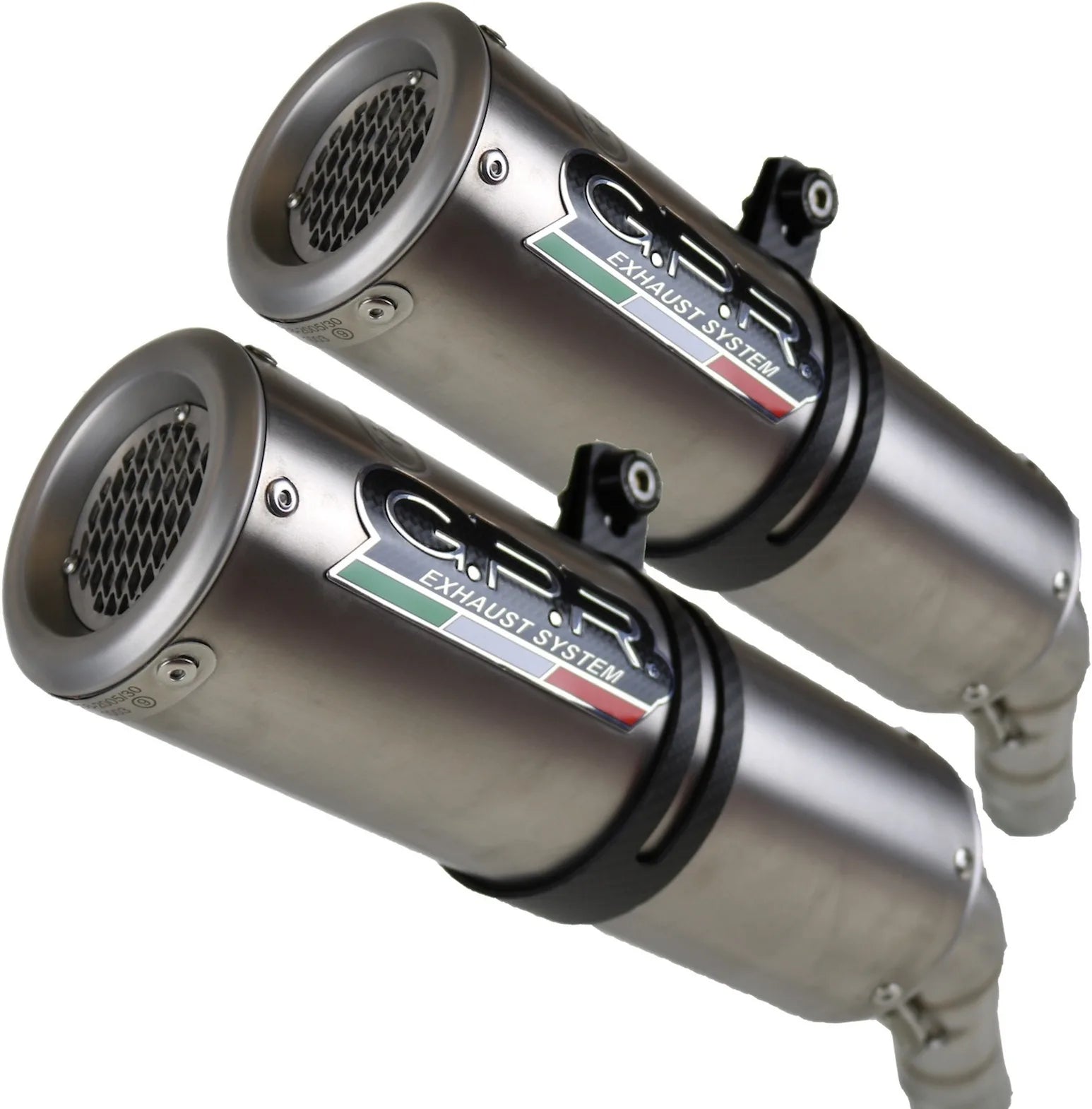 Double Sortie D'Échappement Homologuée Au Niveau Sonore M3 Acier - Gpr Compatible Avec Moto Morini Corsaro 1200 (2005-2011)