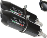 Dual Exhaust System With Sound Certification Furore Evo4 Carbon Look - Gpr Compatible With Bmw K 1600 Gt (2022-2024)