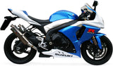 Double Sortie D'Échappement Homologuée Au Niveau Sonore Trioval Acier - Gpr Compatible Avec Suzuki Gsx-R 1000 K9 (2009-2011)