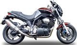 Double Sortie D'Échappement Avec Catalyseur Et Homologation Acoustique Trioval Acier - Gpr Compatible Avec Yamaha Bt 1100 Bulldog (2002-2007)