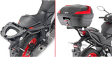 Monolock Black Tech Top Case - 29 Lt Technopolymer - Givi Compatible With Yamaha Mt-03 321 (2020-2024)