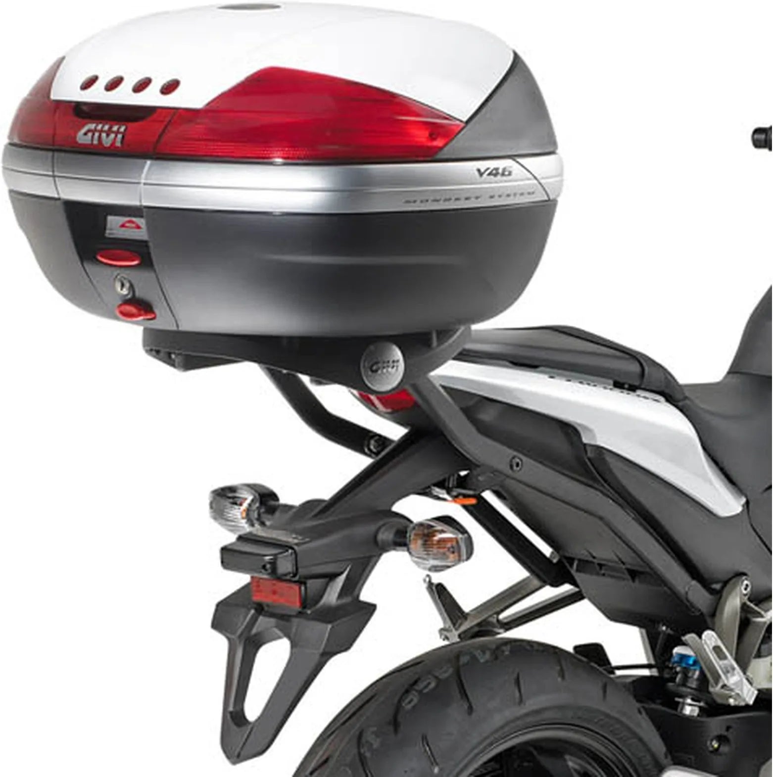Top Case Monolock Noir 29 Lt Technopolymères - Givi Compatible Avec Honda Cb 1000 R (2008-2017)