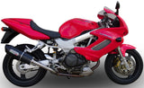 Double Sortie D'Échappement Homologuée Au Niveau Sonore Furore Aluminium Noir - Gpr Compatible Avec Honda Vtr 1000 Sp-1 Rc51 (2000-2001)