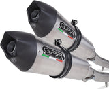 Double Sortie D'Échappement Homologuée Au Niveau Sonore Gpe Anniversary Titanium - Gpr Compatible Avec Kawasaki Z 1000 (2010-2013)