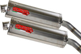 Double Sortie D'Échappement Homologuée Au Niveau Sonore Oval Titanium - Gpr Compatible Avec Moto Morini Corsaro 1200 (2005-2011)