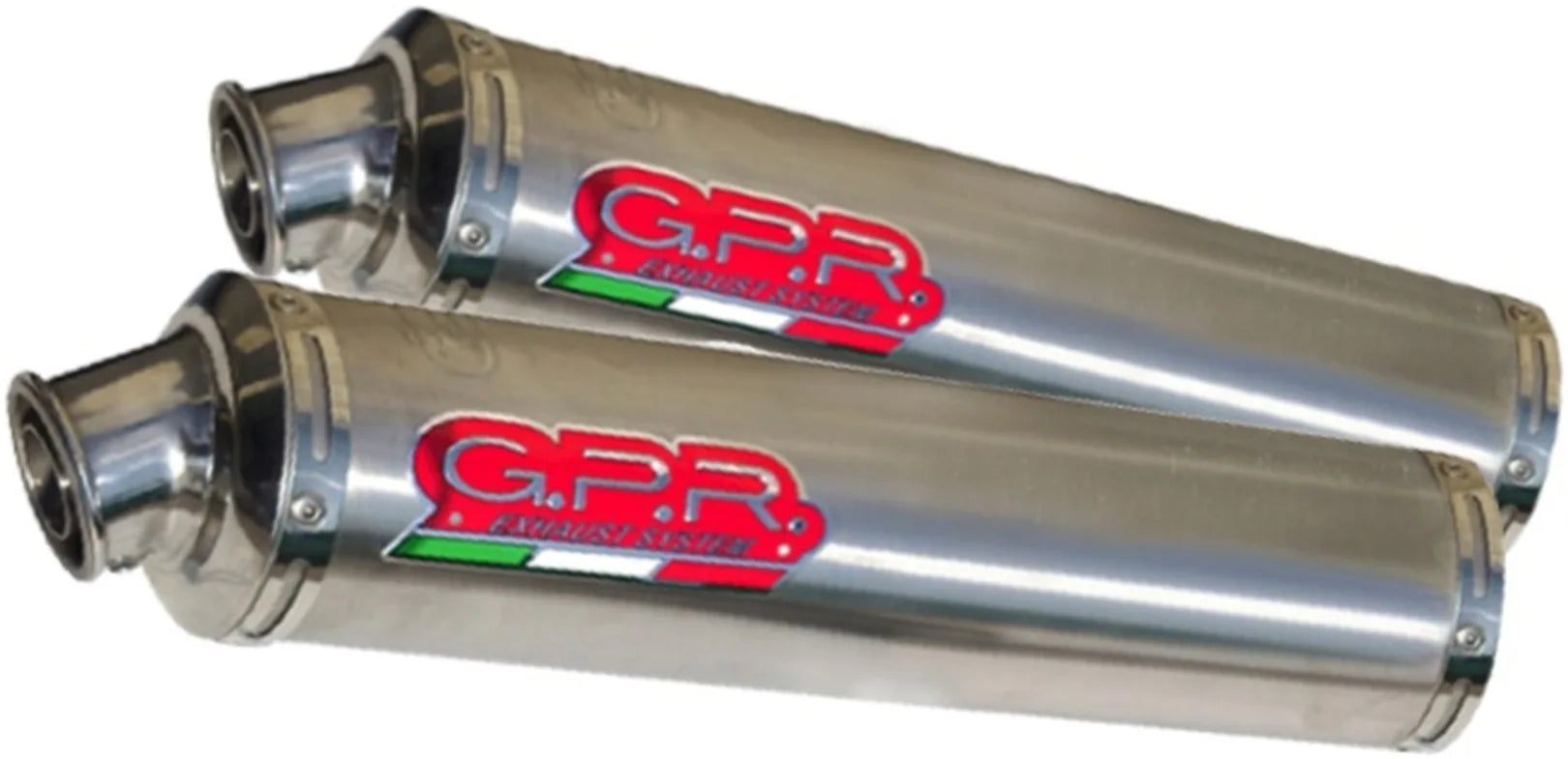 Double Sortie D'Échappement Homologuée Au Niveau Sonore Tondo Acier - Gpr Compatible Avec Ducati Monster S2R (2004-2007)