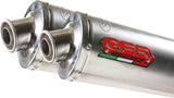 Double Sortie D'Échappement Avec Catalyseur Et Homologation Acoustique Tondo Acier - Gpr Compatible Avec Honda Fmx 650 (2005-2008)