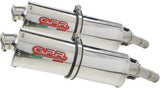 Dual Exhaust System With Sound Certification Trioval Stainless Steel - Gpr Compatible With Ducati St4 - S (1999-2005)