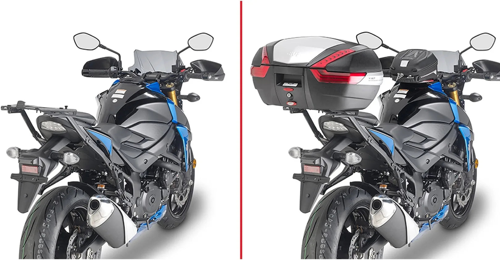Top Case Monokey Noir 34 Lt Technopolymères - Givi Compatible Avec Suzuki Gsx-S 750 (2017-2021)