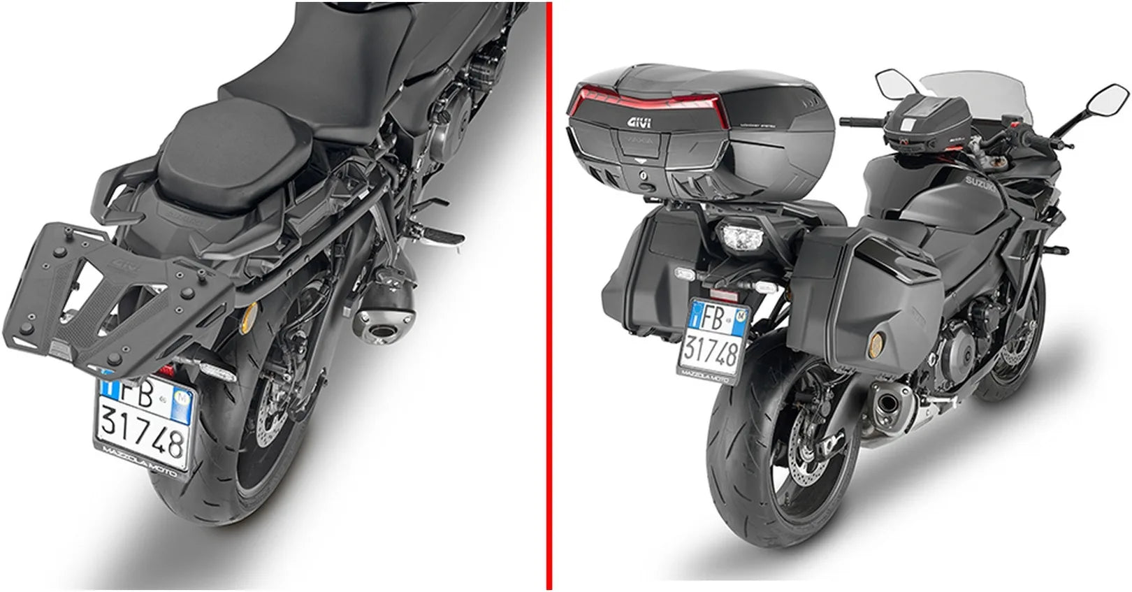 Top Case Monokey Trekker Dolomiti Aluminium Noir 30 Lt Trekker Dolomiti Aluminium - Givi Compatible Avec Suzuki Gsx-S 1000 Gt (2022-2024)