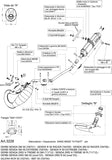 Complete Catalytic Exhaust System With Sound Certification X-Fight Stainless Steel - Leovince Compatible With Derbi Drd Sm / R (2003)