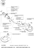 Système D'Échappement Complet Avec Catalyseur Et Homologation Acoustique X-Fight Acier Noir - Leovince Compatible Avec Beta Rr 50 Enduro (2012)