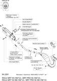 Complete Catalytic Exhaust System With Sound Certification X-Fight Stainless Steel - Leovince Compatible With Rieju Mrt 50 - Pro - Sm (2009-2012)