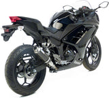 Exhaust Tip Without Sound Certification Gp Corsa Carbon Fiber - Leovince Compatible With Kawasaki Z 250 (2015-2016)