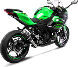 Échappement Sans Homologation Sonore Gp Corsa Carbon Fiber - Leovince Compatible Avec Kawasaki Z 400 (2022-2023)