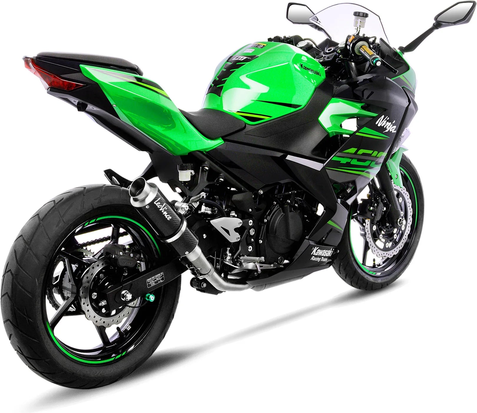 Échappement Sans Homologation Sonore Gp Corsa Carbon Fiber - Leovince Compatible Avec Kawasaki Z 500 - Se (2024-2026)