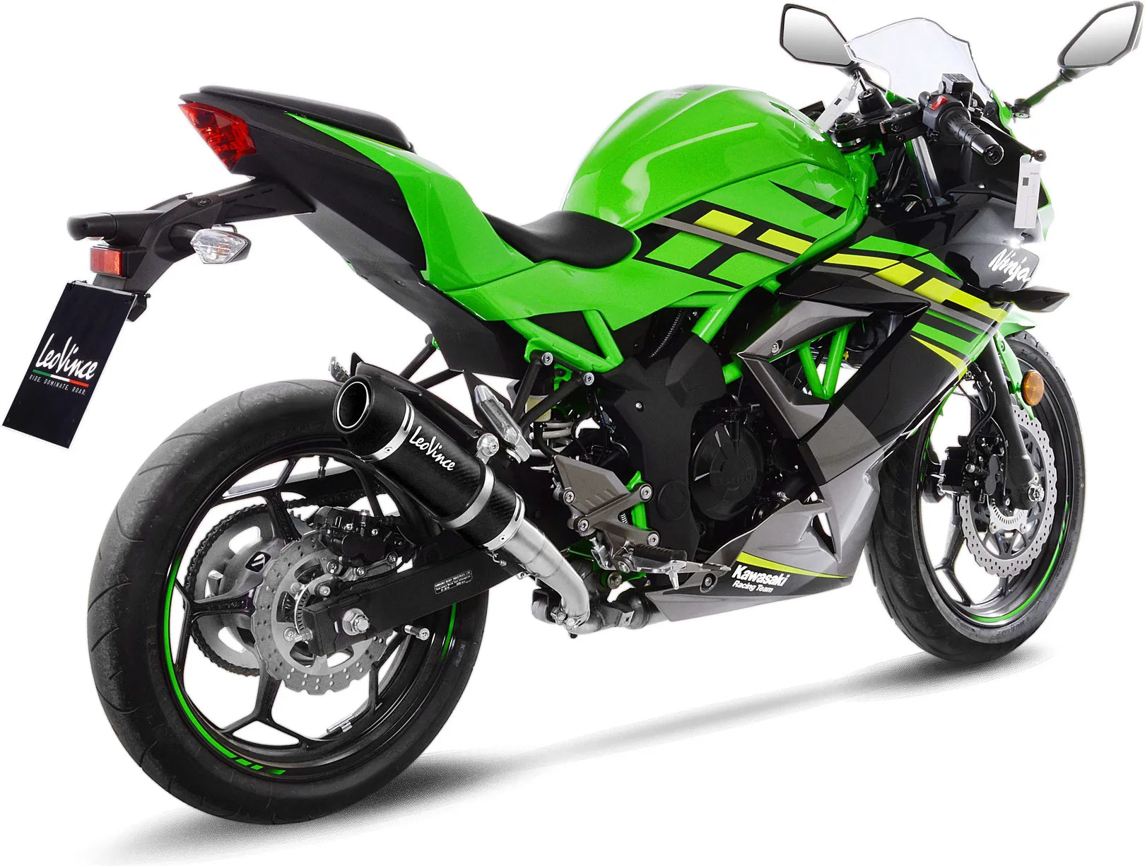Échappement Sans Homologation Sonore Gp Corsa Evo Carbon Fiber - Leovince Compatible Avec Kawasaki Ninja 125 (2019-2024)