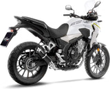 Échappement Sans Homologation Sonore Gp Corsa Carbon Fiber - Leovince Compatible Avec Honda Cb 500 X (2019-2023)