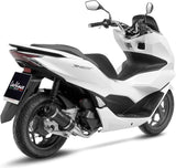 Système D'Échappement Complet Non Catalysé Et Sans Homologation Acoustique Gp Corsa Evo Carbon Fiber - Leovince Compatible Avec Honda Pcx 125 (2021-2024)