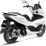 Système D'Échappement Complet Non Catalysé Et Sans Homologation Acoustique Gp Corsa Carbon Fiber - Leovince Compatible Avec Honda Pcx 125 (2021-2024)
