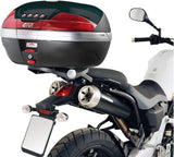 Monokey Silver Tech Top Case - 47 Lt Technopolymer - Givi Compatible With Yamaha Mt-03 660 (2006-2014)