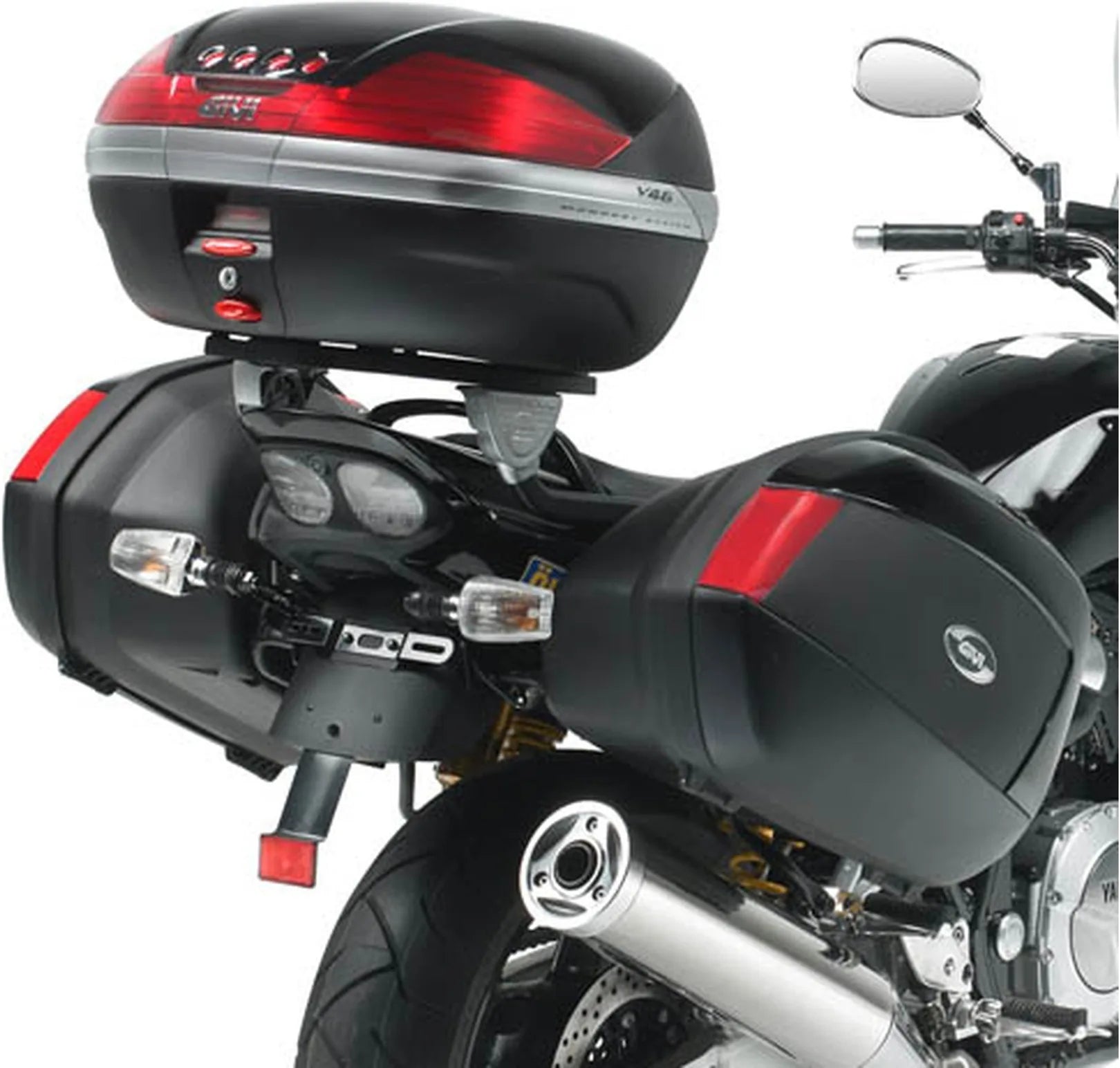 Top Case Monokey Noir 34 Lt Technopolymères - Givi Compatible Avec Yamaha Xjr 1300 (2007-2014)