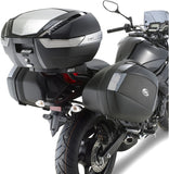 Monokey Black Top Bag - 40 Lt Nylon - Givi Compatible With Yamaha Xj6 Diversion - F (2009-2013)