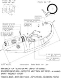 Complete Catalytic Exhaust System With Sound Certification Hand Made Tt Black Aluminum - Leovince Compatible With Mbk Booster - Next Generation Air (1999-2001)