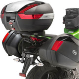 Monokey Trekker Aluminium Top Case - 46 Lt Trekker Aluminium - Givi Compatible With Kawasaki Z 1000 Sx (2011-2016)