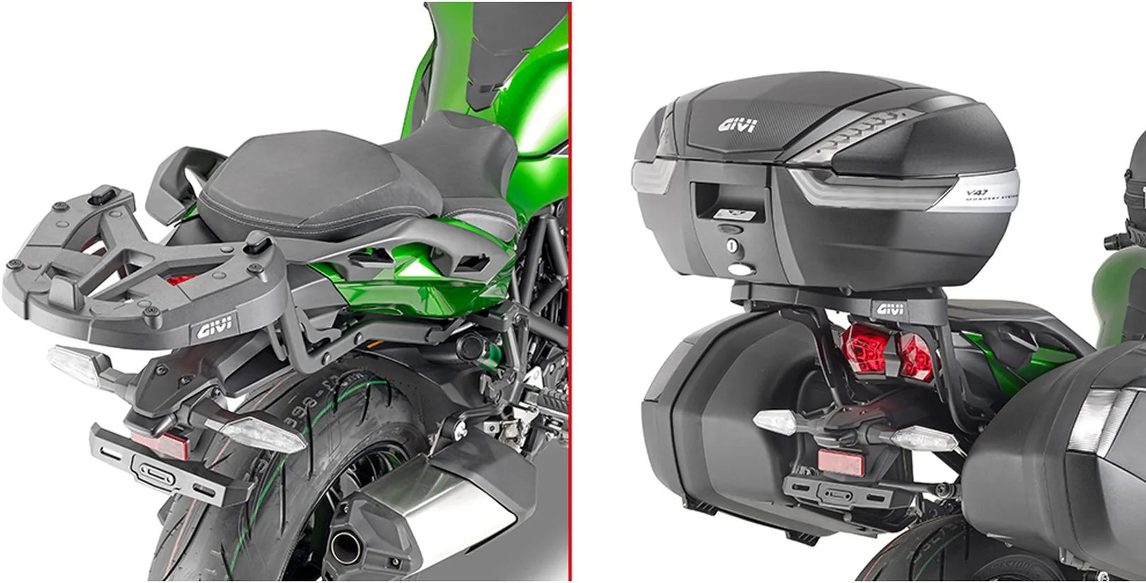 Top Case Monokey Trekker Outback Evo Smart Aluminium Anodisé 58 Lt Trekker Outback Evo Smart Aluminium Anodisé - Givi Compatible Avec Kawasaki Ninja H2 Sx (2018-2024)