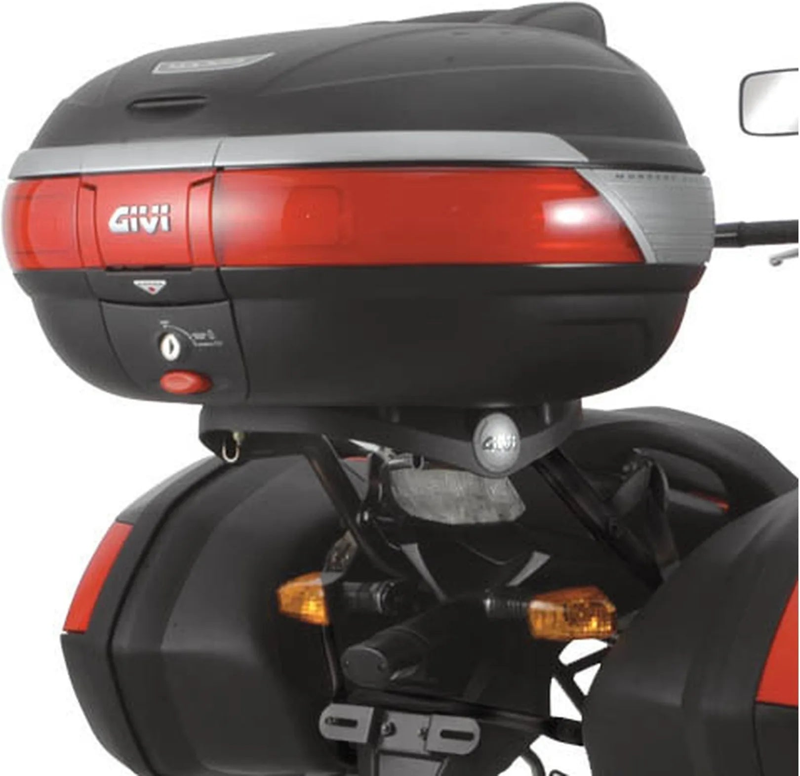 Top Case Monokey Trekker Outback Evo Smart Aluminium Anodisé 42 Lt Trekker Outback Evo Smart Aluminium Anodisé - Givi Compatible Avec Kawasaki Versys 650 (2006-2009)