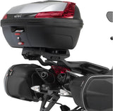 Monokey Trekker Outback Evo Smart Black Aluminium Top Case - 58 Lt Trekker Outback Evo Smart Aluminium - Givi Compatible With Aprilia Shiver 750 (2010-2020)